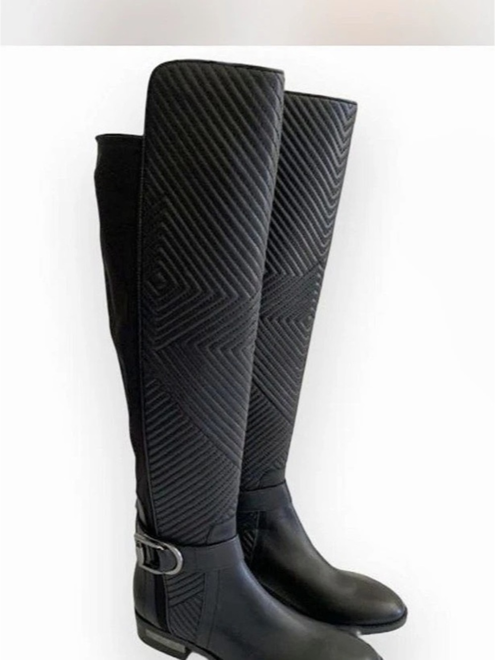 Vince Camuto PONDAU II Black Over-the-Knee Boots Size 7M / 37 1/3